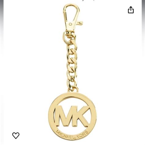 MICHAEL Michael Kors MK Circle Key Fob, Gold .